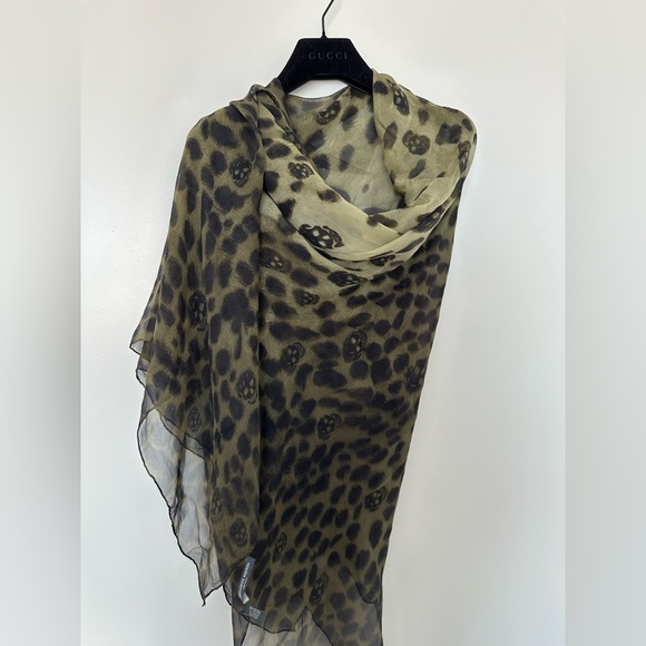 Alexander McQueen Accessories - Alexander McQueen silk chiffon scarf